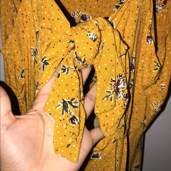Wild Fable yellow dress Size L - Picture 4 of 4